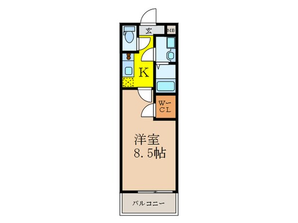 フジパレス吹田ウエストⅡ番館の物件間取画像